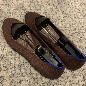 Rothys truffle Python flat 8.5